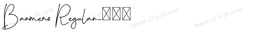 Barmeno Regular字体转换